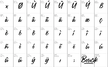 Boucik font