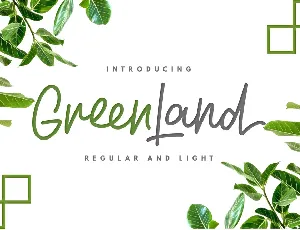 Greenland FREE font