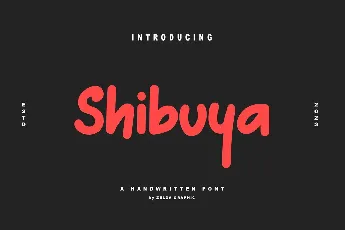 Shibuya-Personal Use font