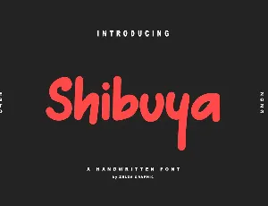 Shibuya-Personal Use font