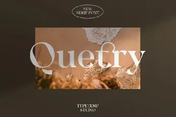 Quetry Serif font