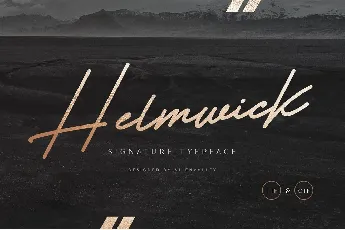 Helmwick font