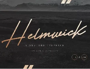 Helmwick font