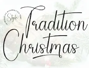 Tradition Christmas Script font