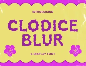 Clodice Blur font