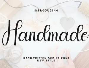 Handmade Script Typeface font