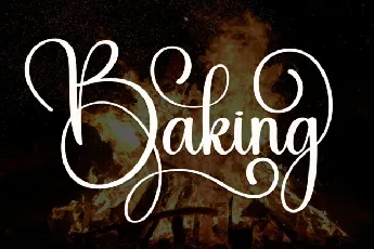 Baking Calligraphy font