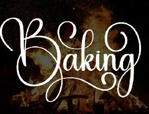 Baking Calligraphy font