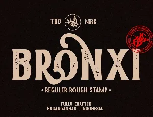 Bronxi Vintage Sans Family font