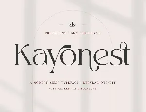 Kayonest font