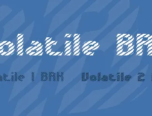 Volatile BRK font