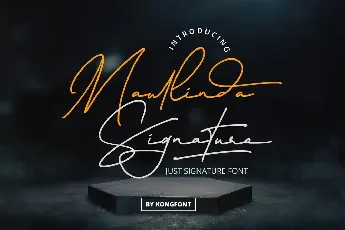 Maullinda Signature font