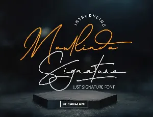 Maullinda Signature font