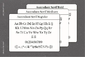 Ascendant font