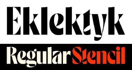 Eklektyk Display font