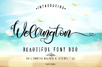 Wellington Script font