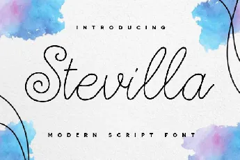Stevilla font
