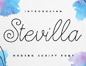 Stevilla font