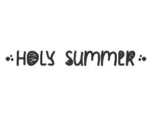Holy SummerDemo font