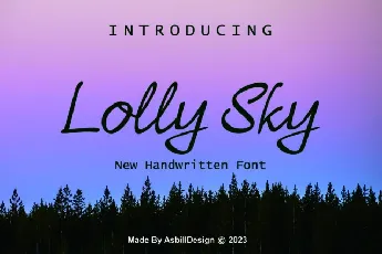 Lolly Sky Script font