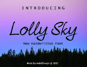 Lolly Sky Script font