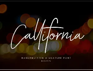 Callifornia Handwritten Signature font