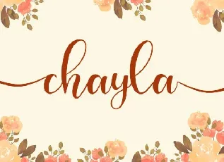 Chayla Calligraphy font