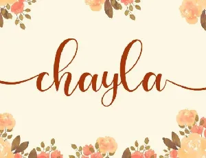 Chayla Calligraphy font