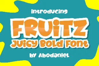 Fruitz Juicy Bold Script font