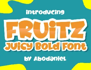 Fruitz Juicy Bold Script font