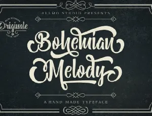 Bohemian Melody Calligraphy font