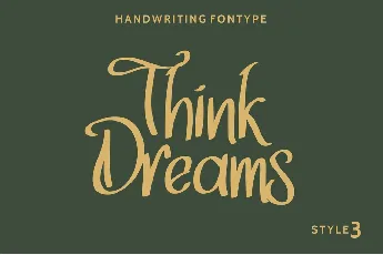 Think Dreams Demo font