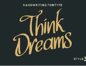 Think Dreams Demo font