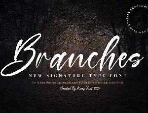 Branches font