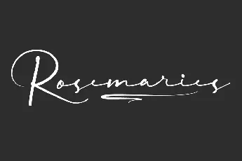 Rosemaries Demo font