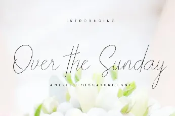 Over the Sunday font