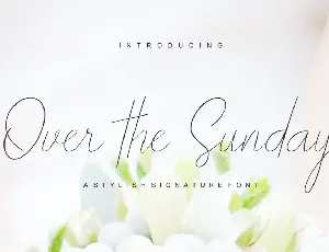 Over the Sunday font