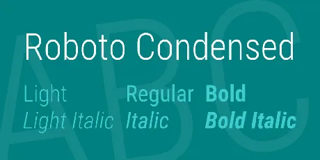 Roboto Condensed font