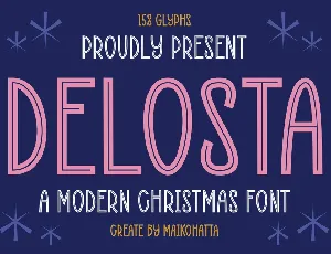 Delosta font