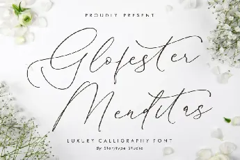 Glofester Menditas font