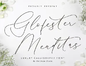 Glofester Menditas font