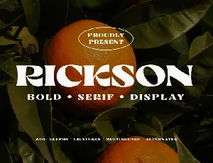 Rickson font