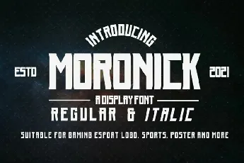 Moronick font