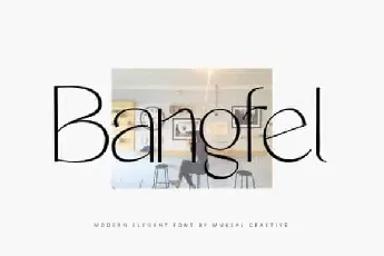 Bangfel Display font