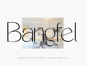 Bangfel Display font