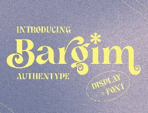 Bargim font