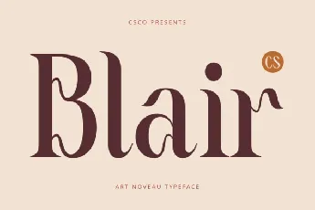 CS Blair font