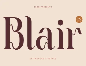 CS Blair font