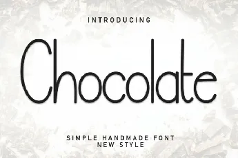 Chocolate Display font