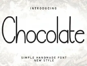 Chocolate Display font